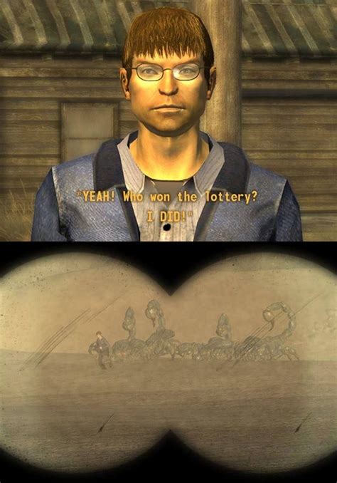Who won the lottery¿ : r/NewVegasMemes .